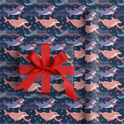 Dolphins Dance Through Winter's Melody