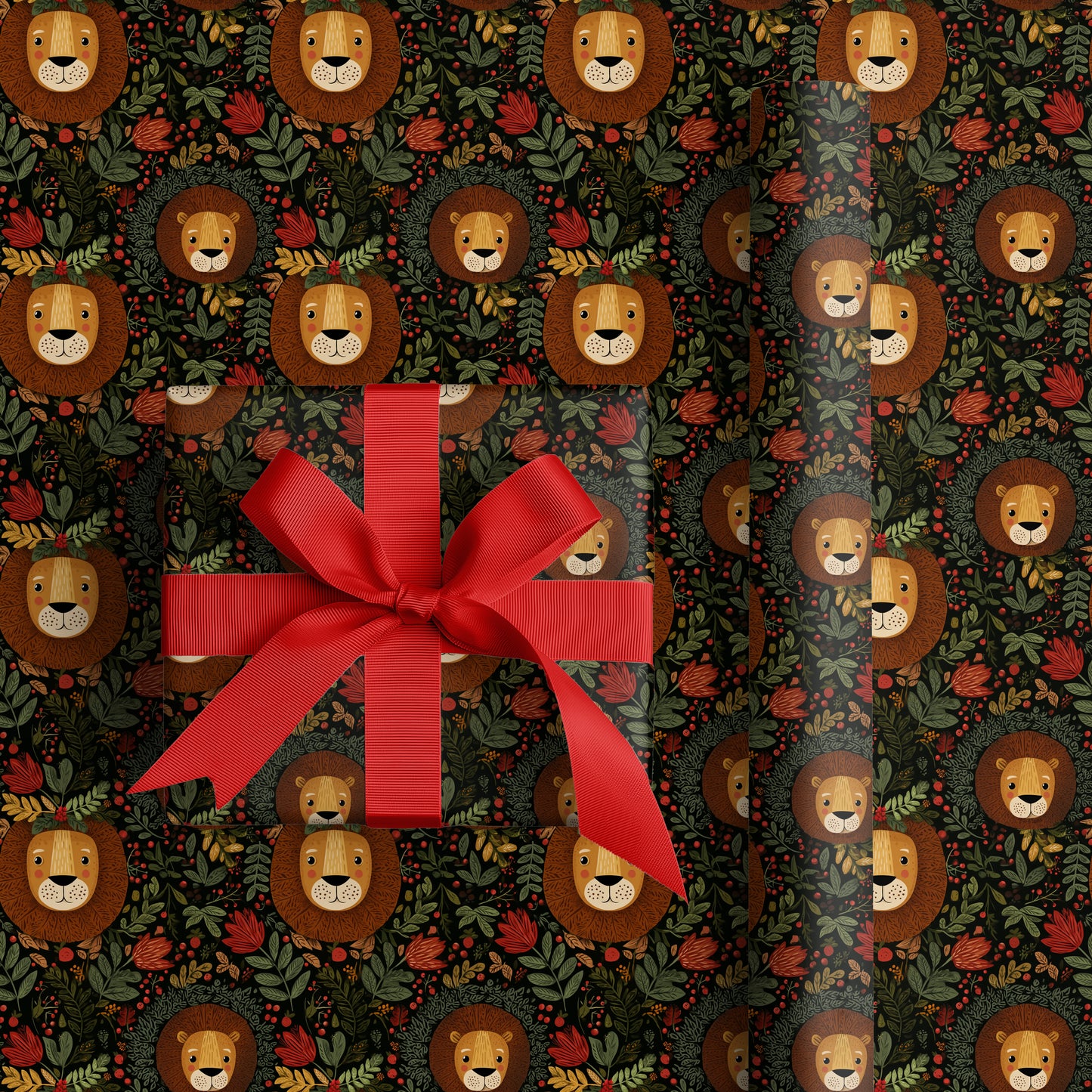 Lions Bloom Among Crimson Berries