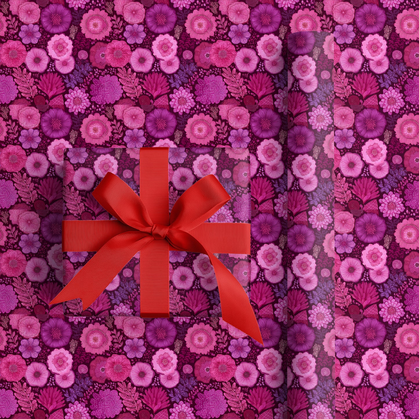 Magenta Blooms Dance In Darkness