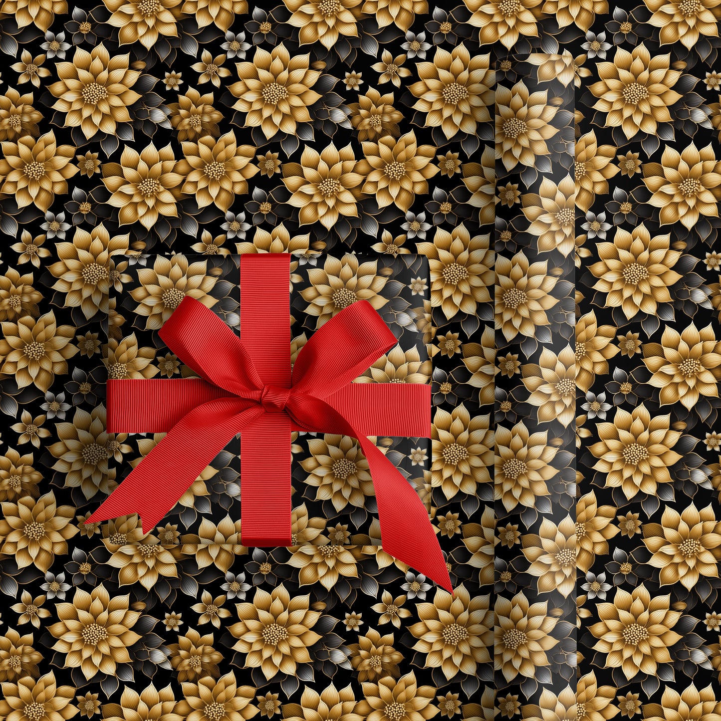 Golden Blooms Dance In Darkness