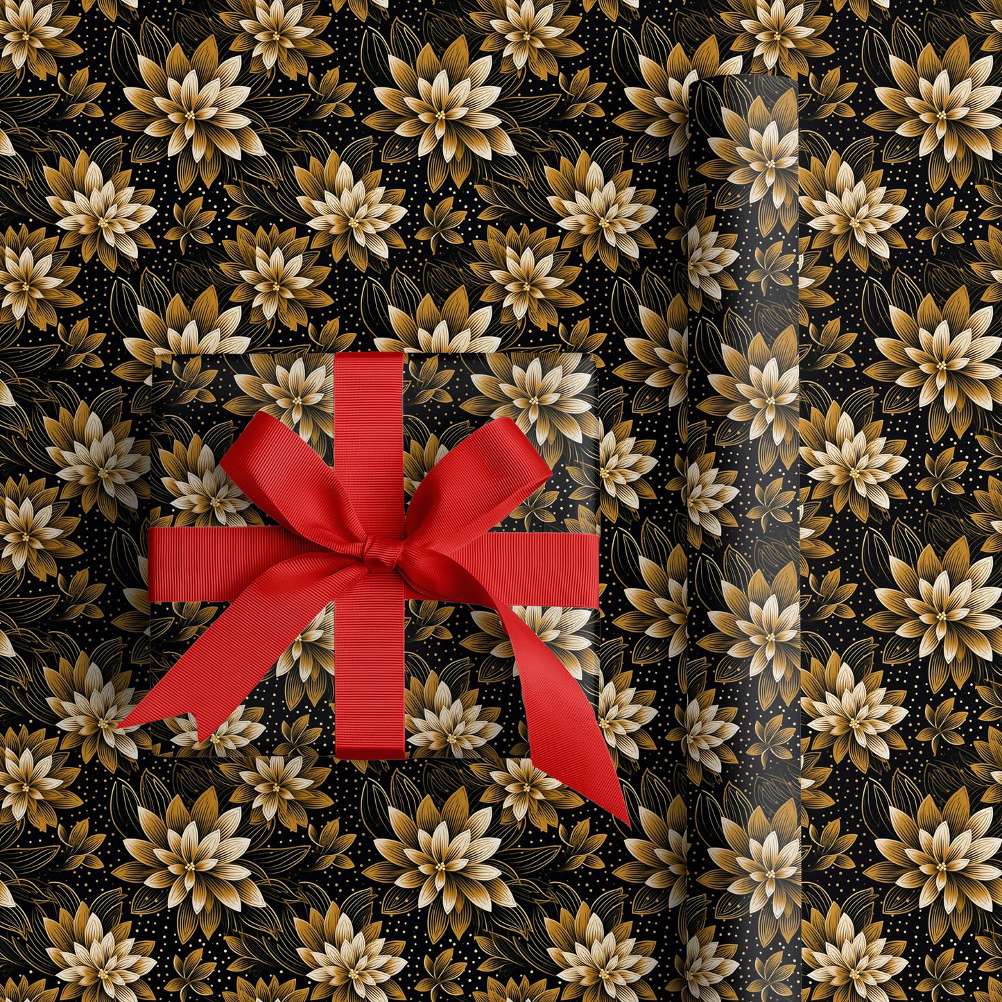 Golden Blooms Beneath Midnight Skies