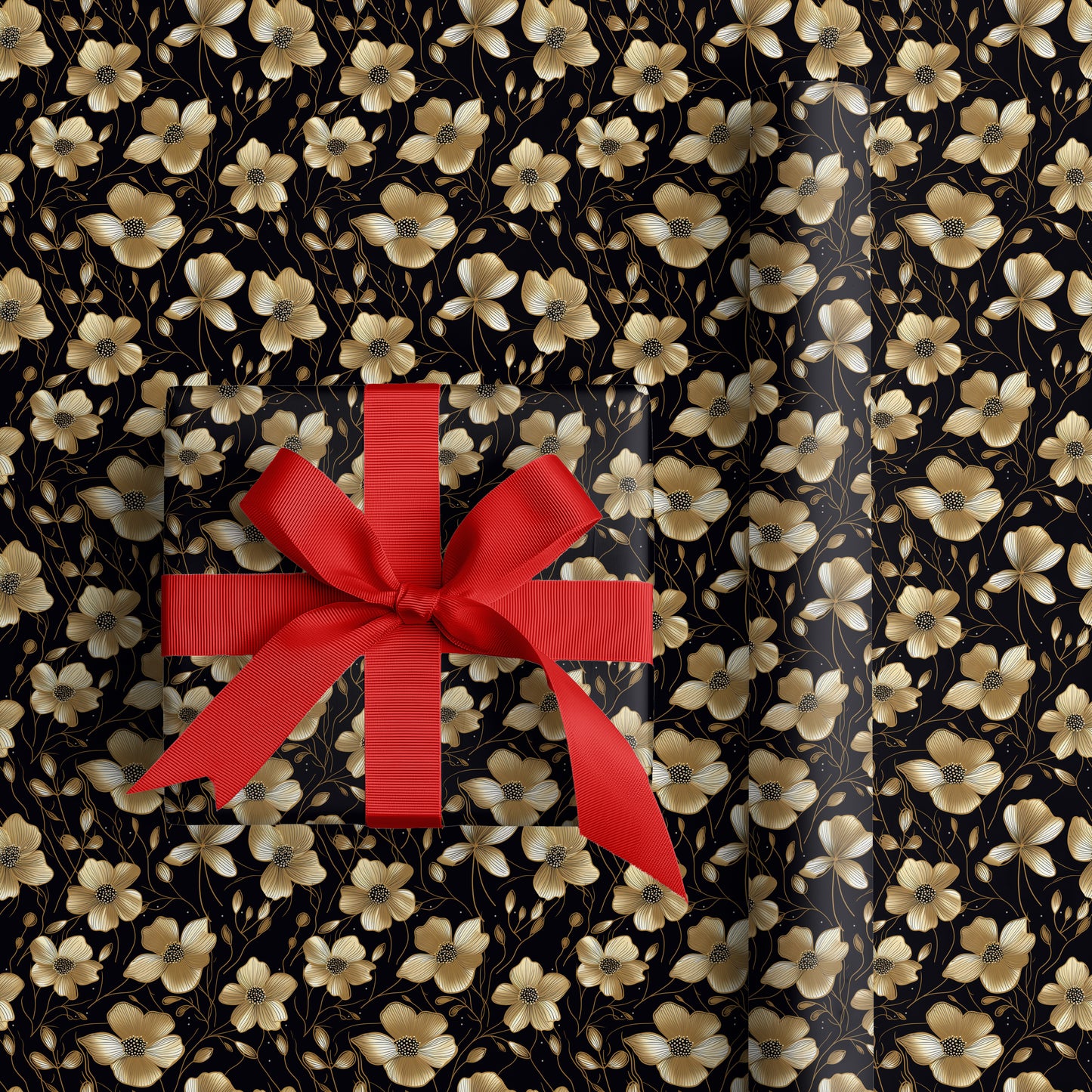 Golden Blooms Dance Midnight Waltz