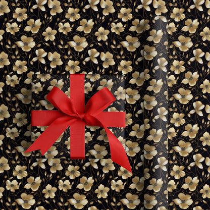 Golden Blooms Dance Midnight Waltz