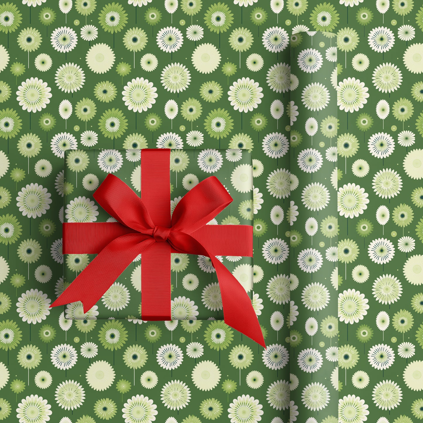 Green Meadows Dance With Petals