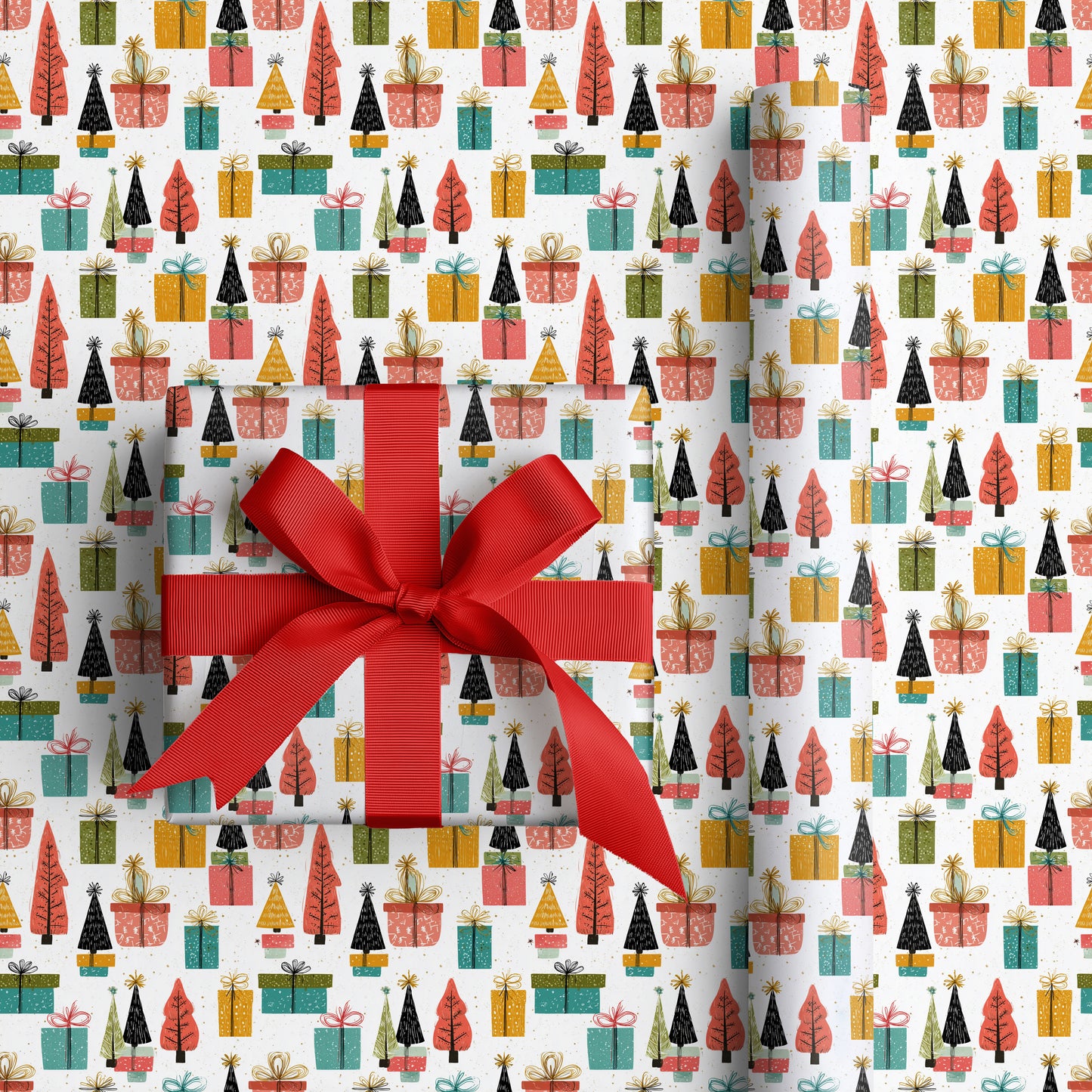 Festive Parcels Dance With Trees