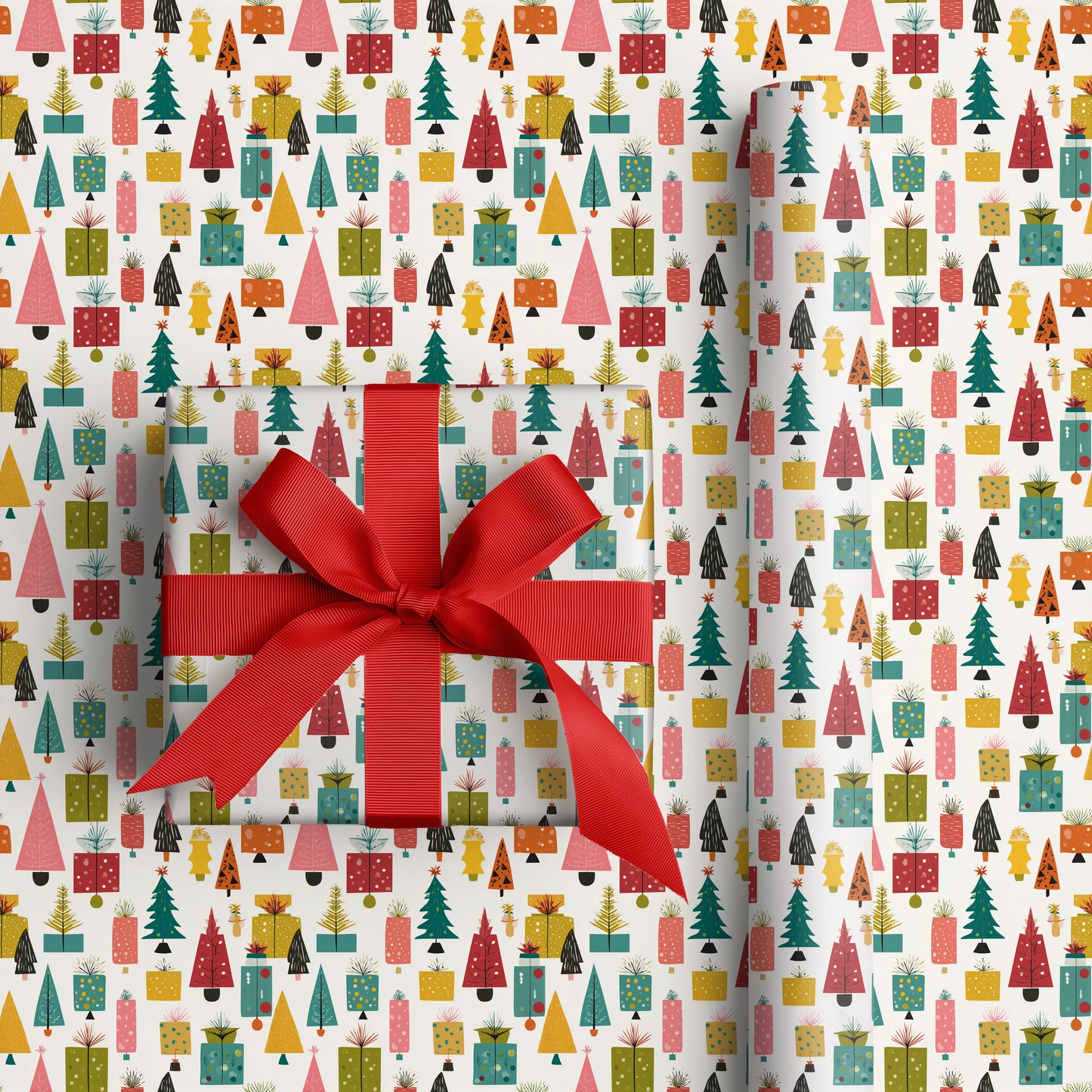 Festive Forest Of Geometric Joy