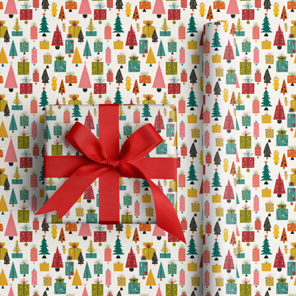 Festive Forest Of Geometric Joy