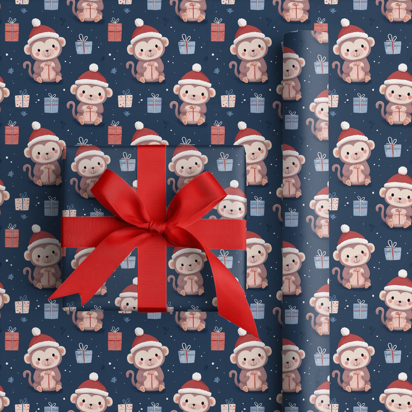 Merry Monkeys Unwrap Winter Wonders