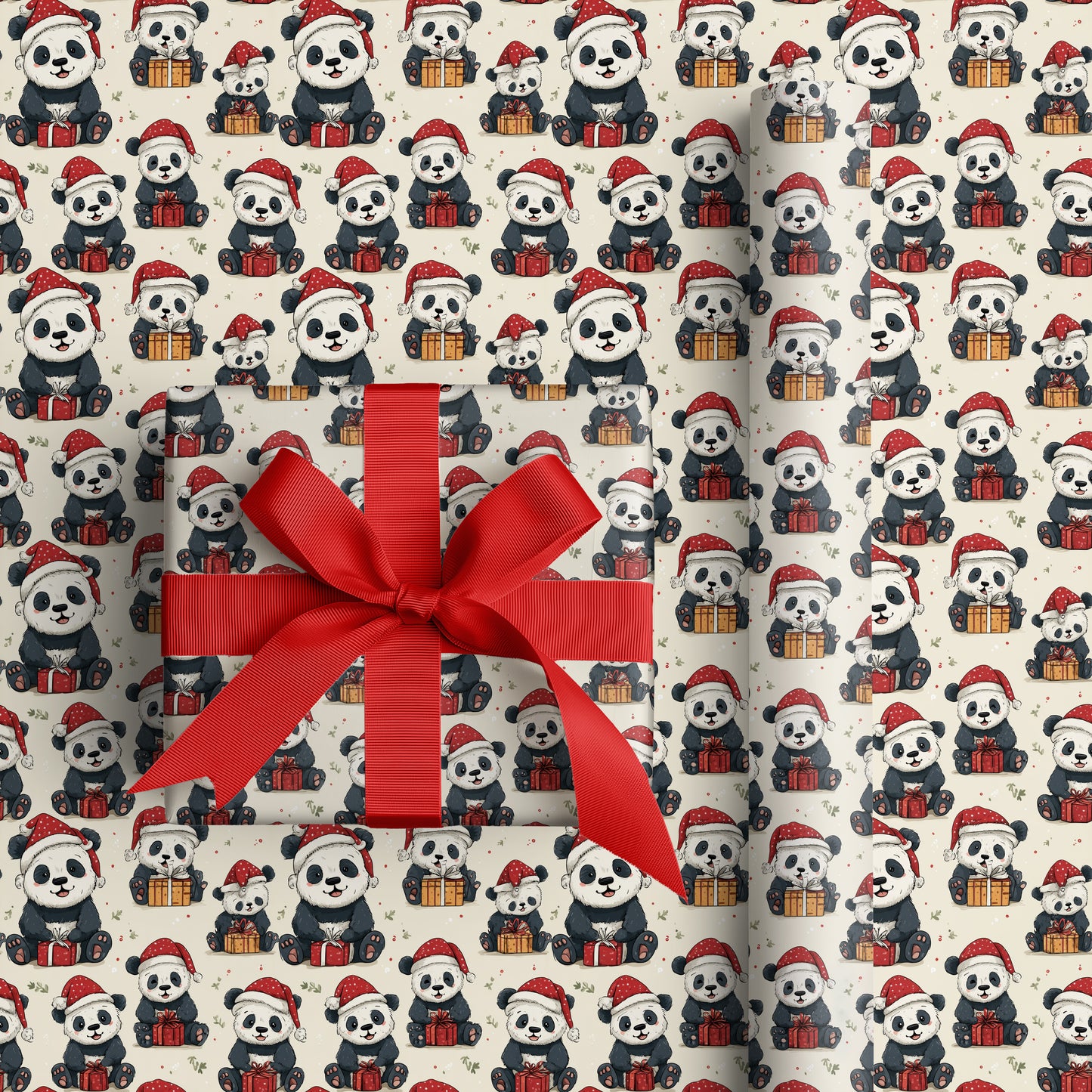 Panda Claus Brings Holiday Cheer