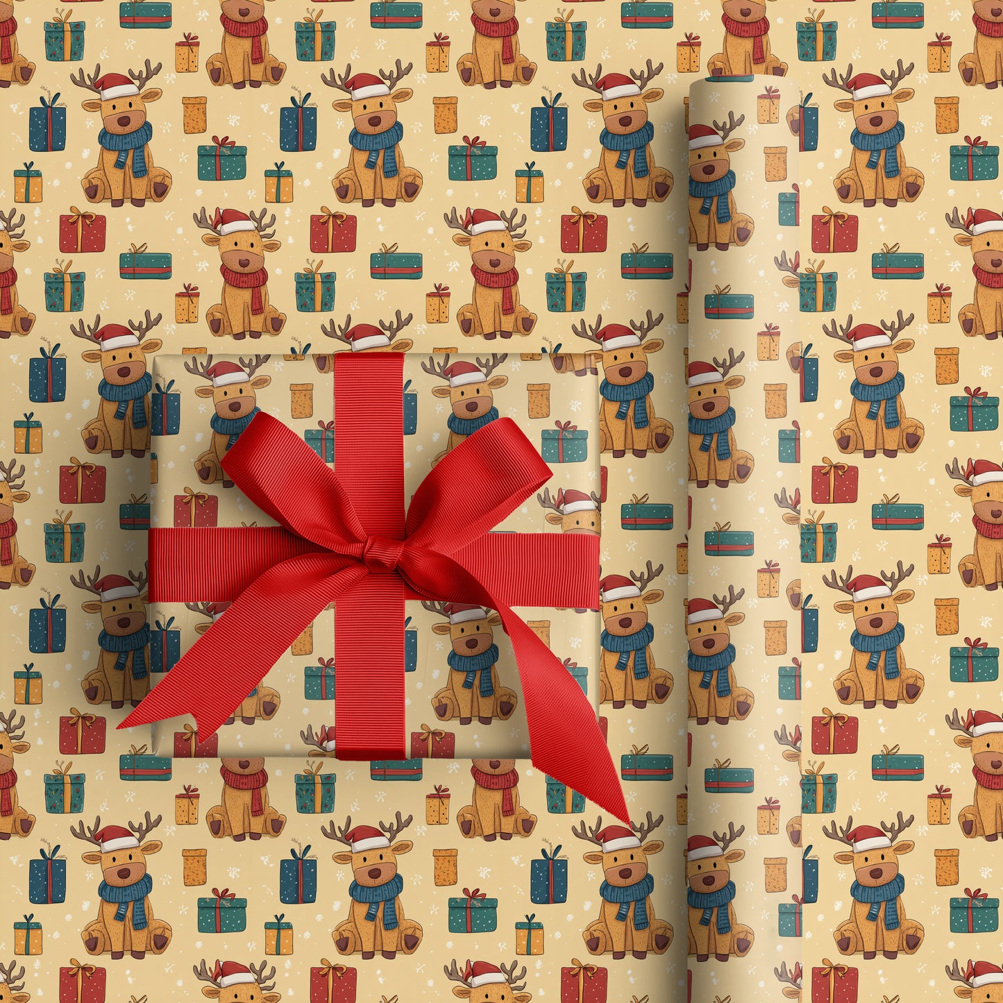 Reindeer Wrapped In Holiday Cheer