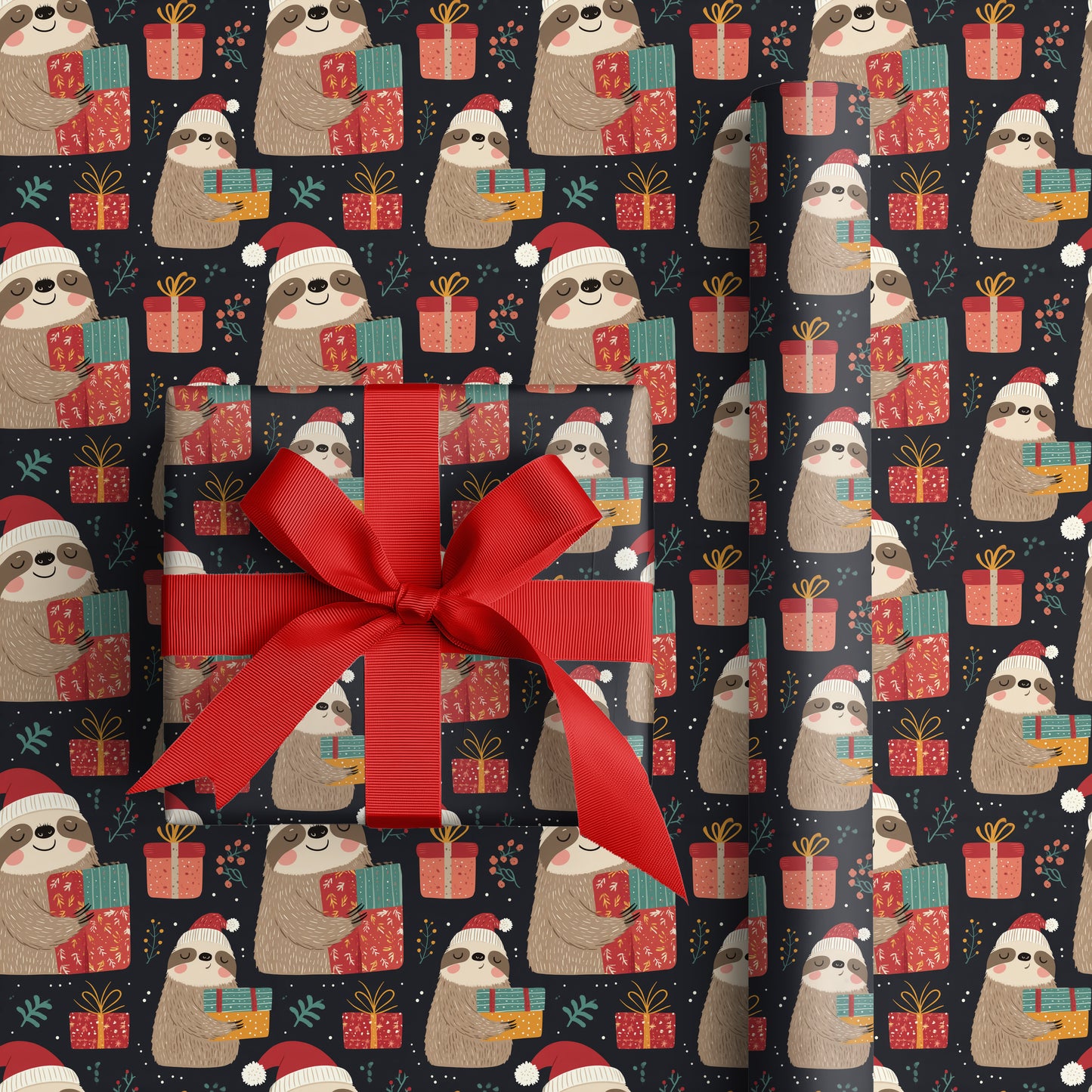 Sleepy Sloths Unwrap Holiday Magic