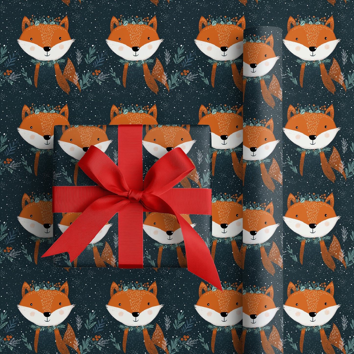 Winter's Cozy Fox Wanders Home