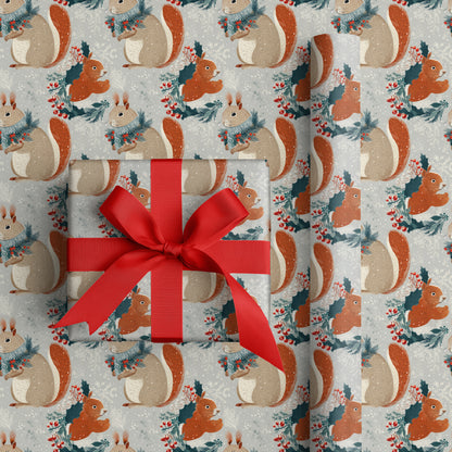 Winter's Woodland Squirrel Ballet