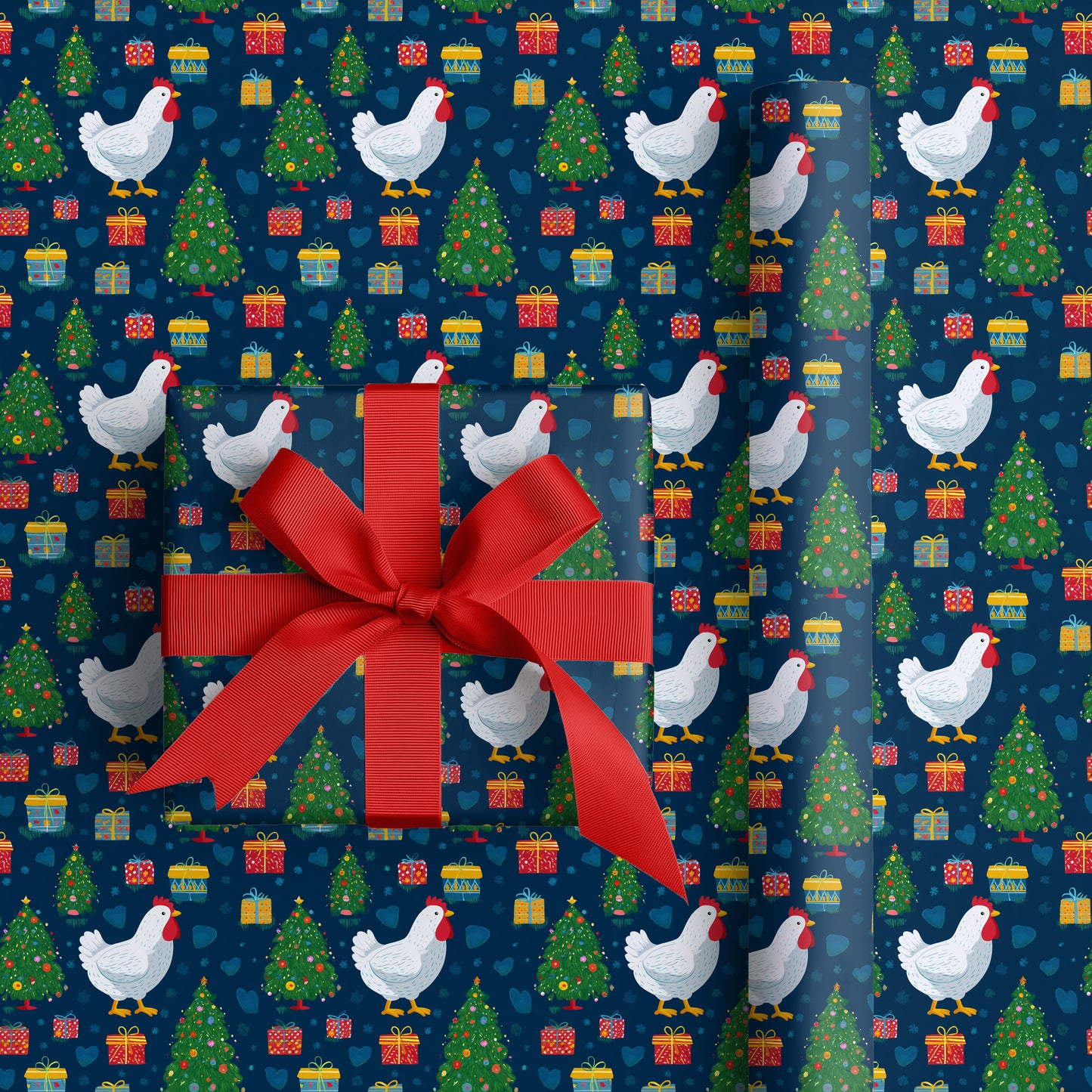 Holiday Hen Celebrates Christmas Cheer