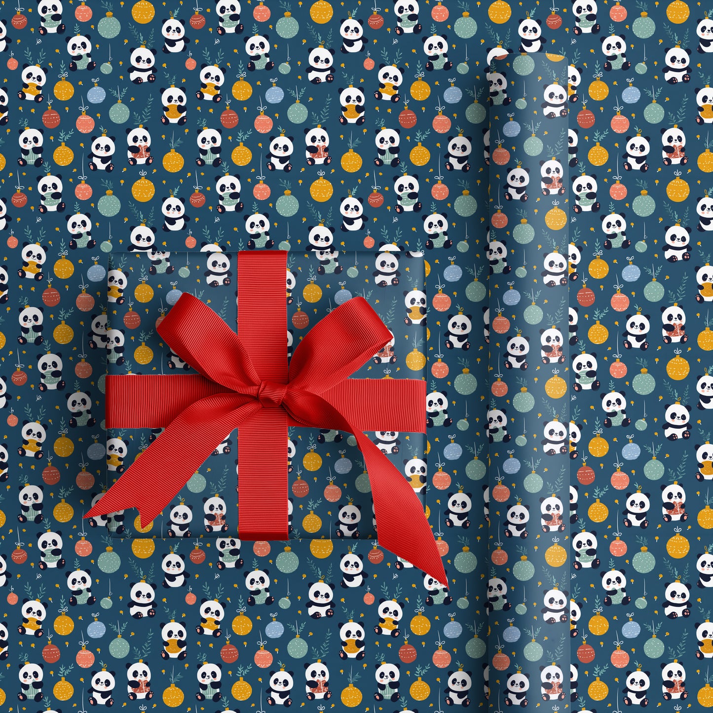 Panda's Playful Holiday Dance