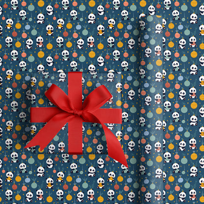 Panda's Playful Holiday Dance