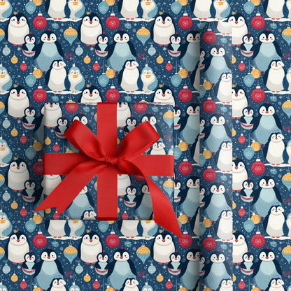 Penguins Unwrap Winter's Playful Magic