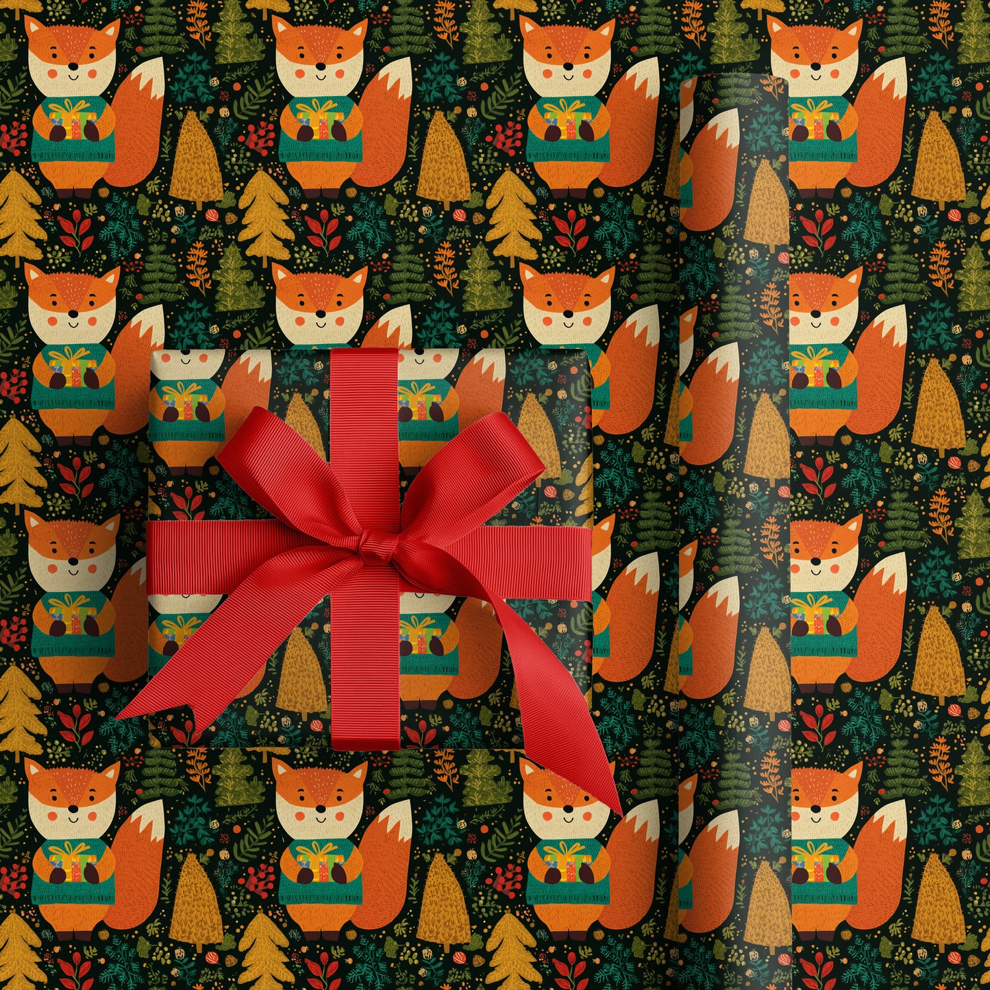 Festive Forest Fox Brings Joy