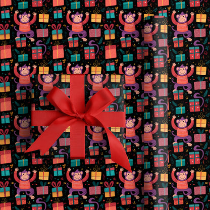 Monkey Celebrates Gift-Giving Season