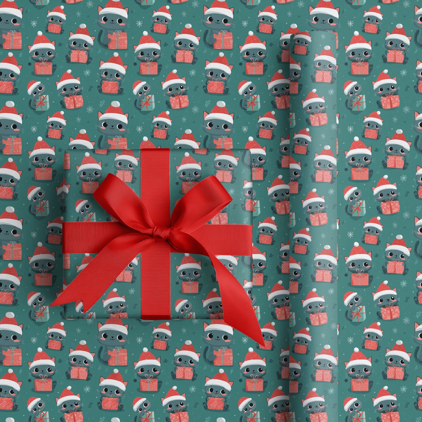 Merry Cats Wrap Holiday Cheer