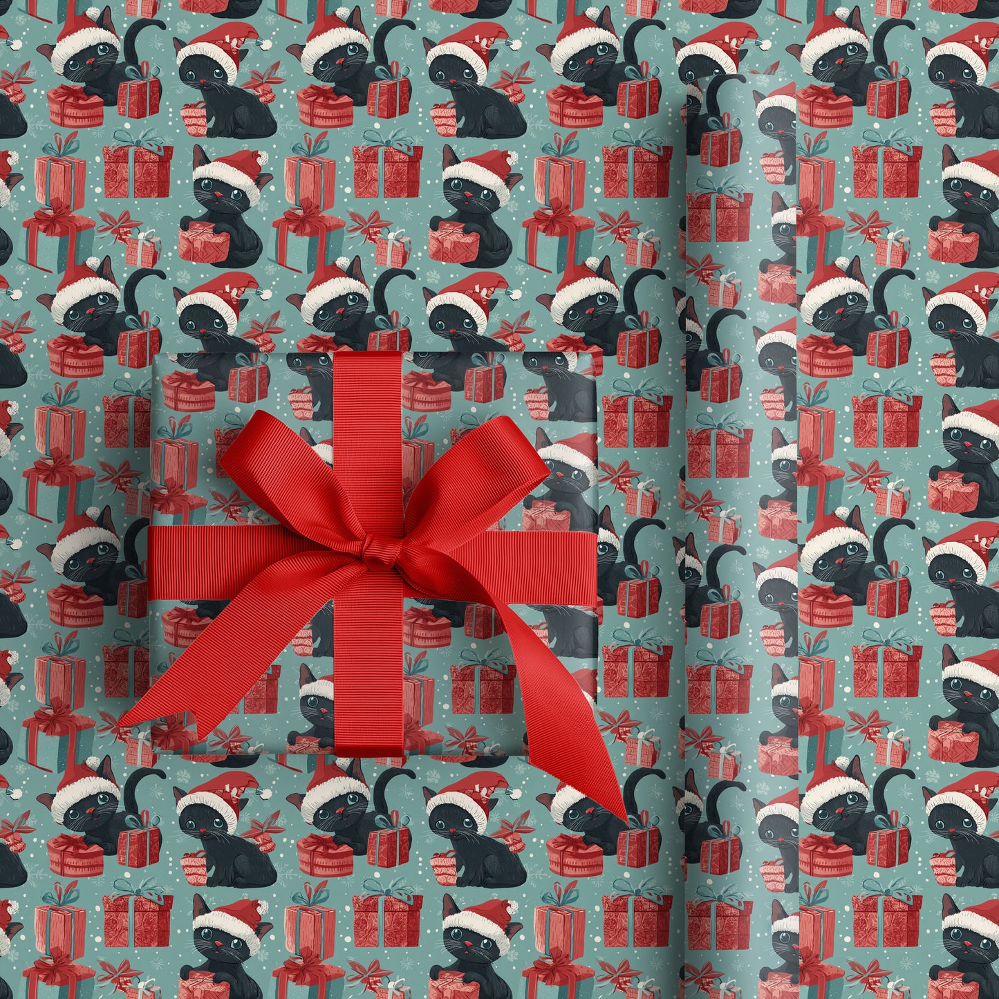 Mischievous Cats in Winter Wonderland