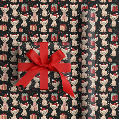 Mischievous Feline Yuletide Reverie