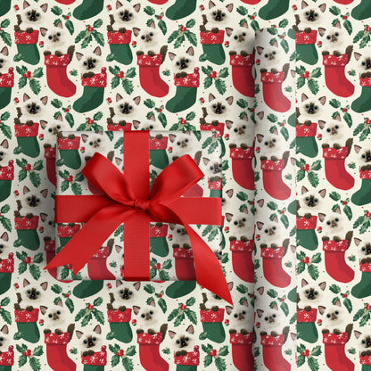 Holiday Paws Peek Through Stockings