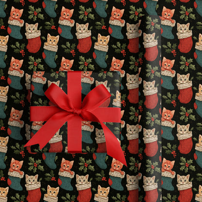 Kittens Nestled In Holiday Cheer