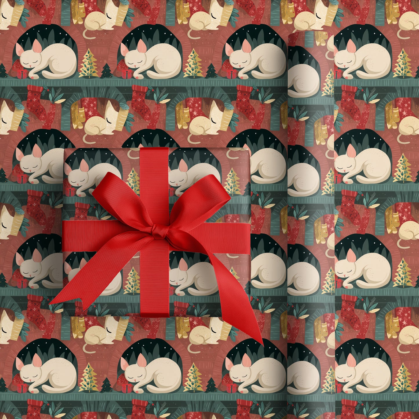 Cozy Cat Dreams Christmas Magic