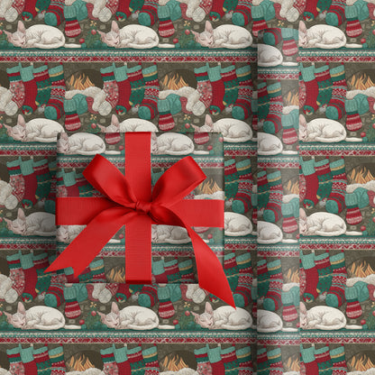 Purrs Beside Winter's Warm Hearth