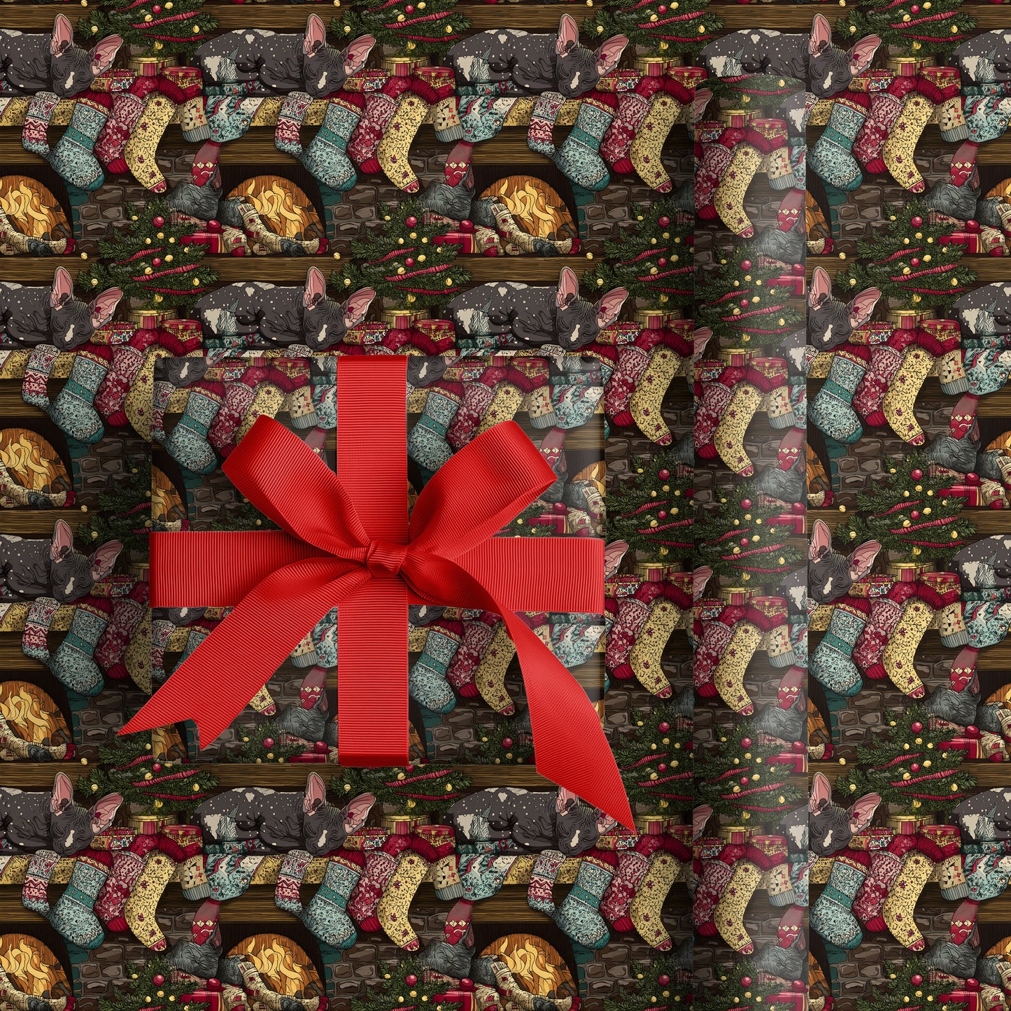 Cozy Cats Claim Christmas Corner