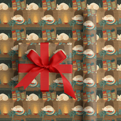 Cozy Cats Await Christmas Magic