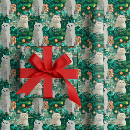 Festive Felines Among Evergreen Secrets