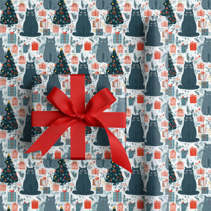Festive Felines Between Wrapped Secrets