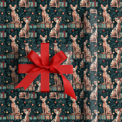 Naked Cats Unwrap Holiday Cheer
