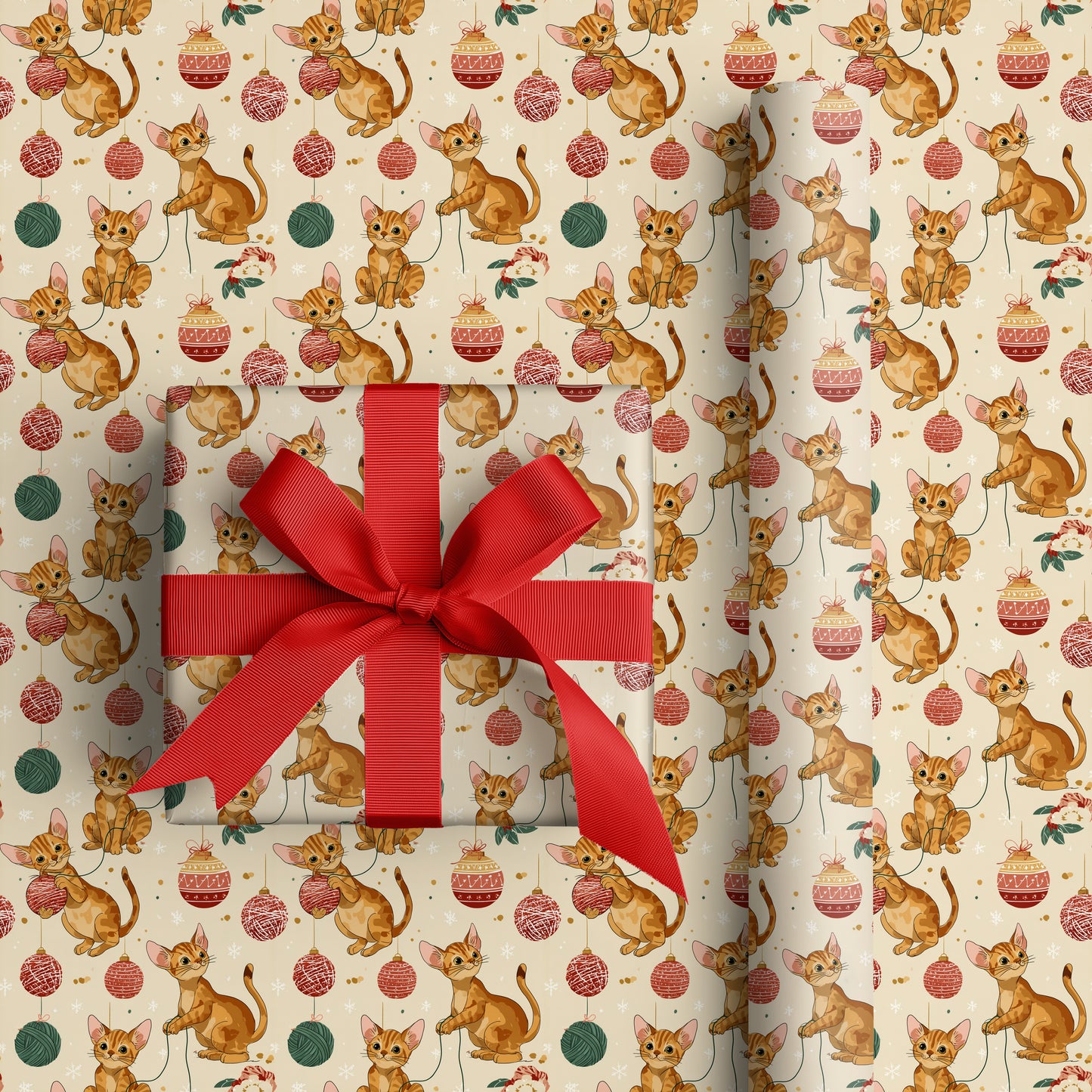 Playful Paws And Holiday Strings