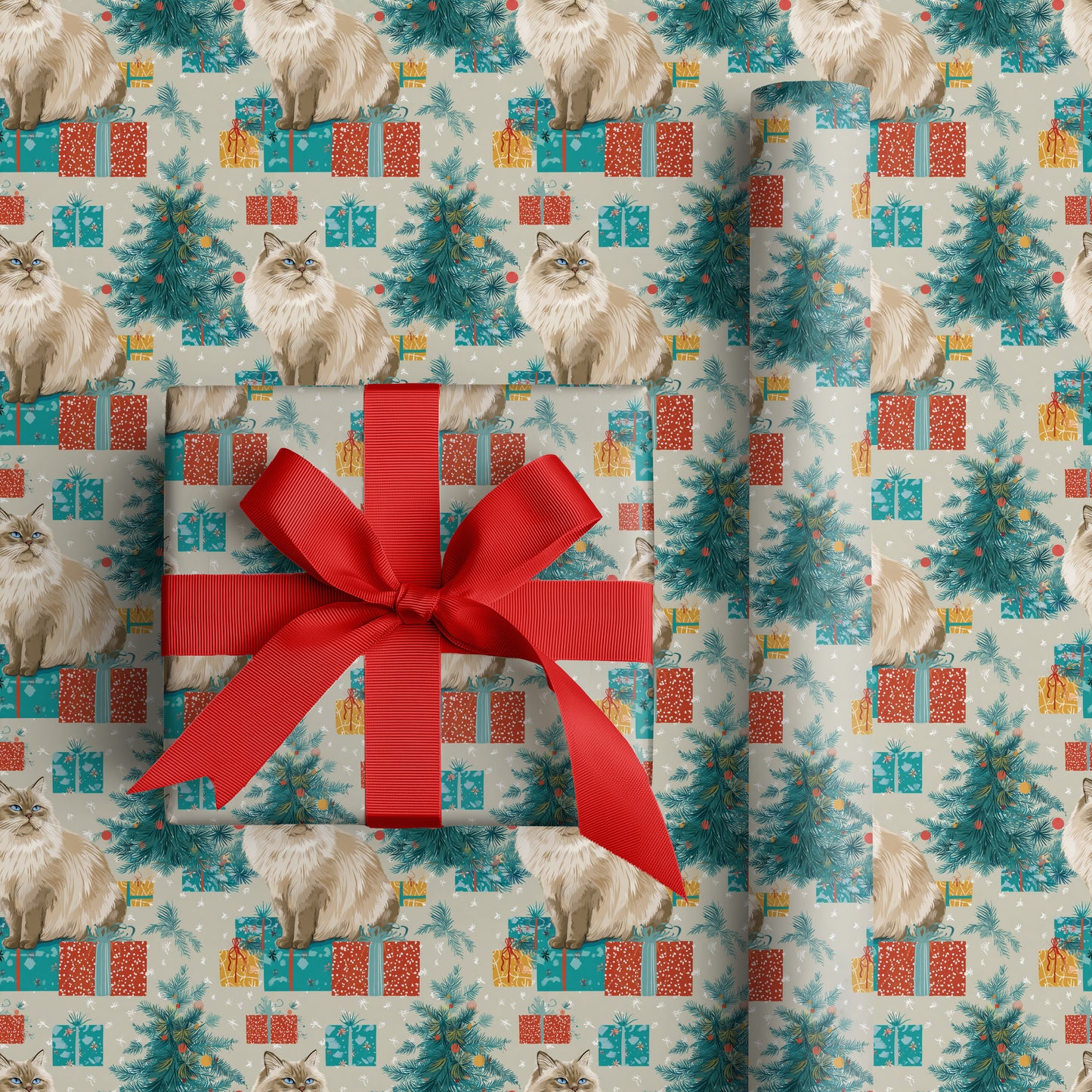 Curious Cats Unwrap Winter's Magic