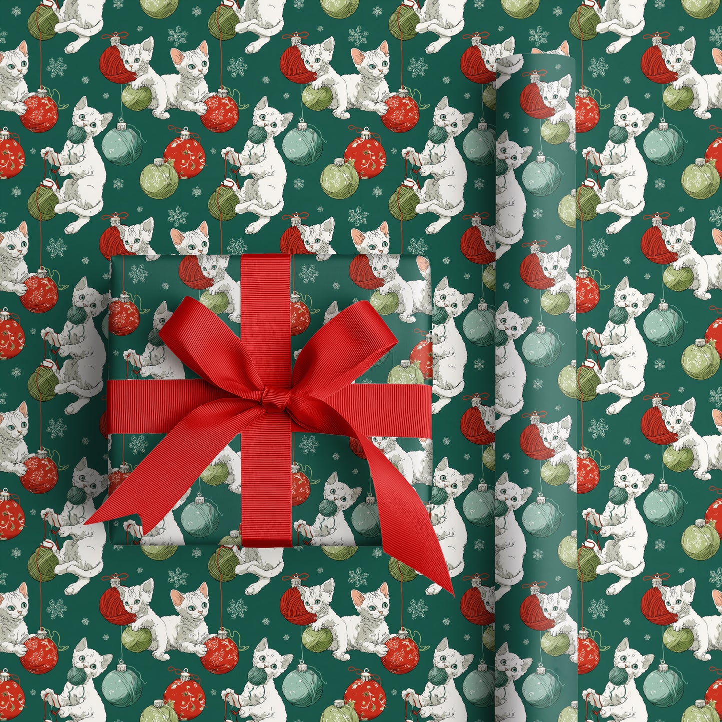 Mischievous Kittens Unravel Christmas Cheer