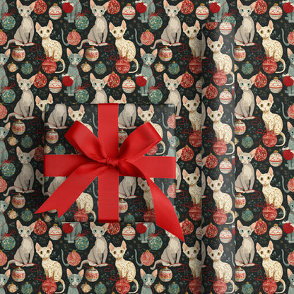 Curious Cats Unravel Christmas Cheer