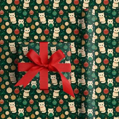 Kittens Play Among Holiday Ornaments