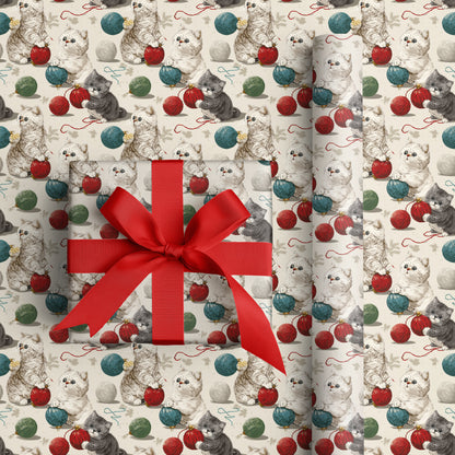 Playful Paws And Christmas Strings