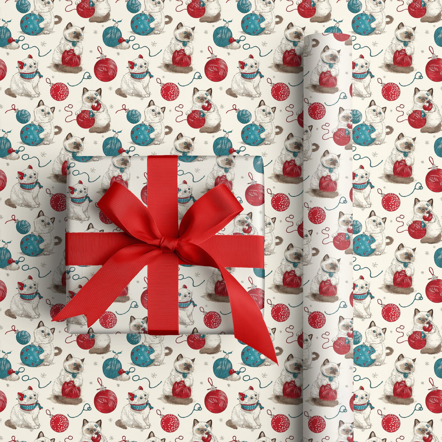 Cats Unravel Christmas Cheer