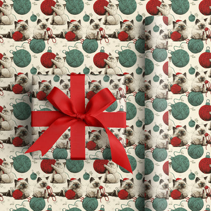 Festive Felines Unravel Christmas Cheer