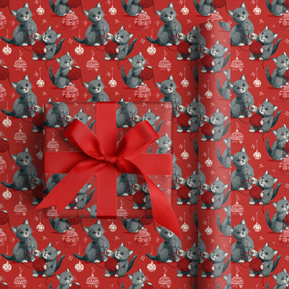 Playful Paws Unravel Christmas