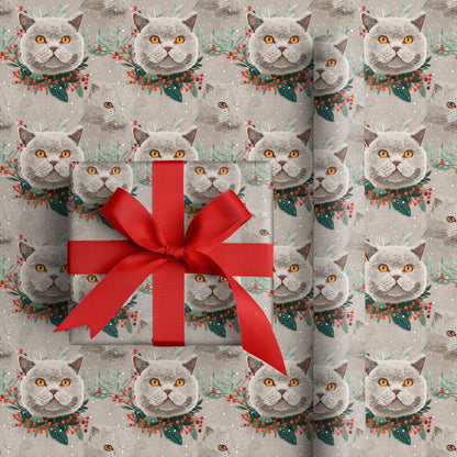 Winter's Regal Feline Companion