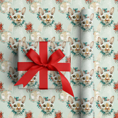 Winter's Curious Feline Friend