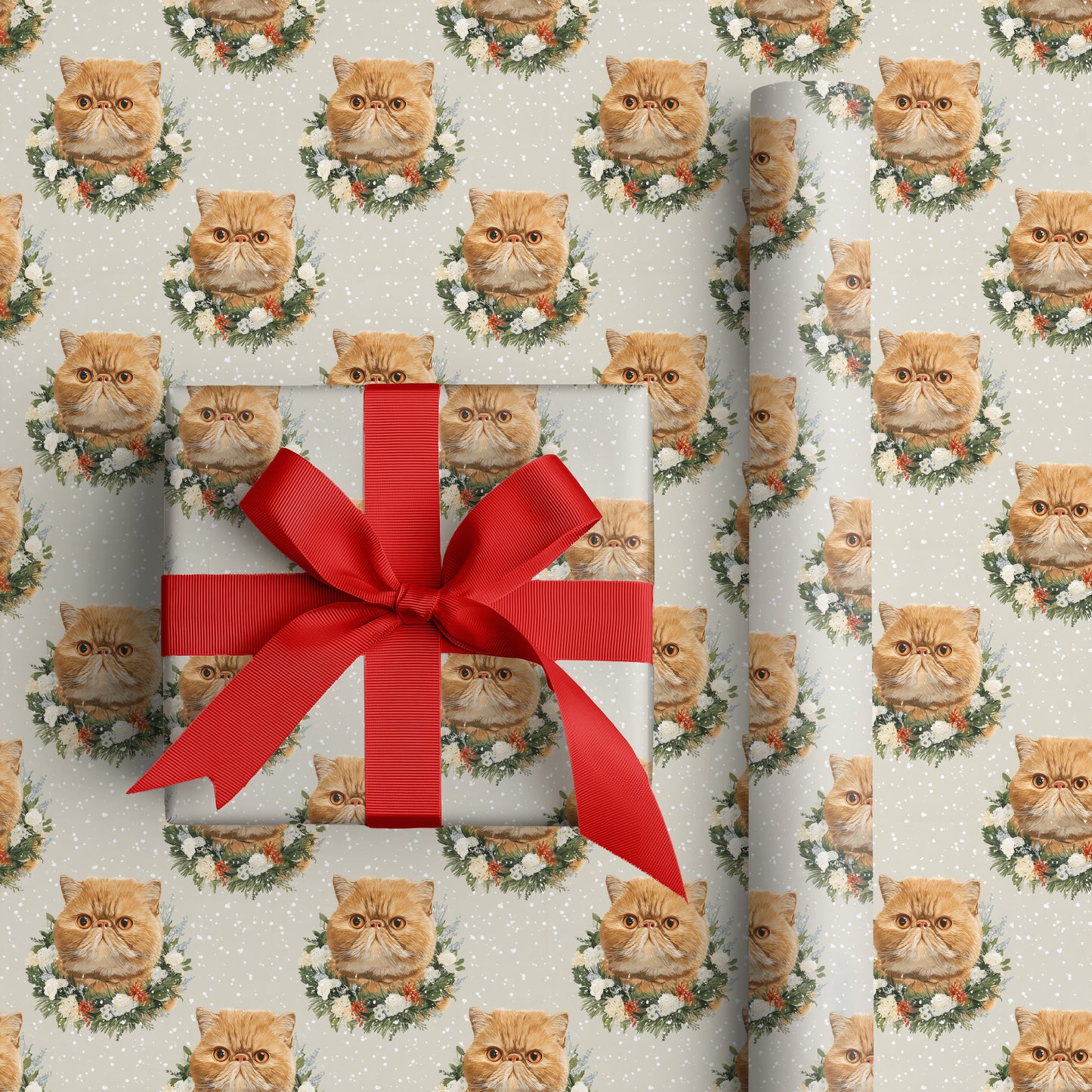 Ginger Cats Bloom Through Winter's Grace