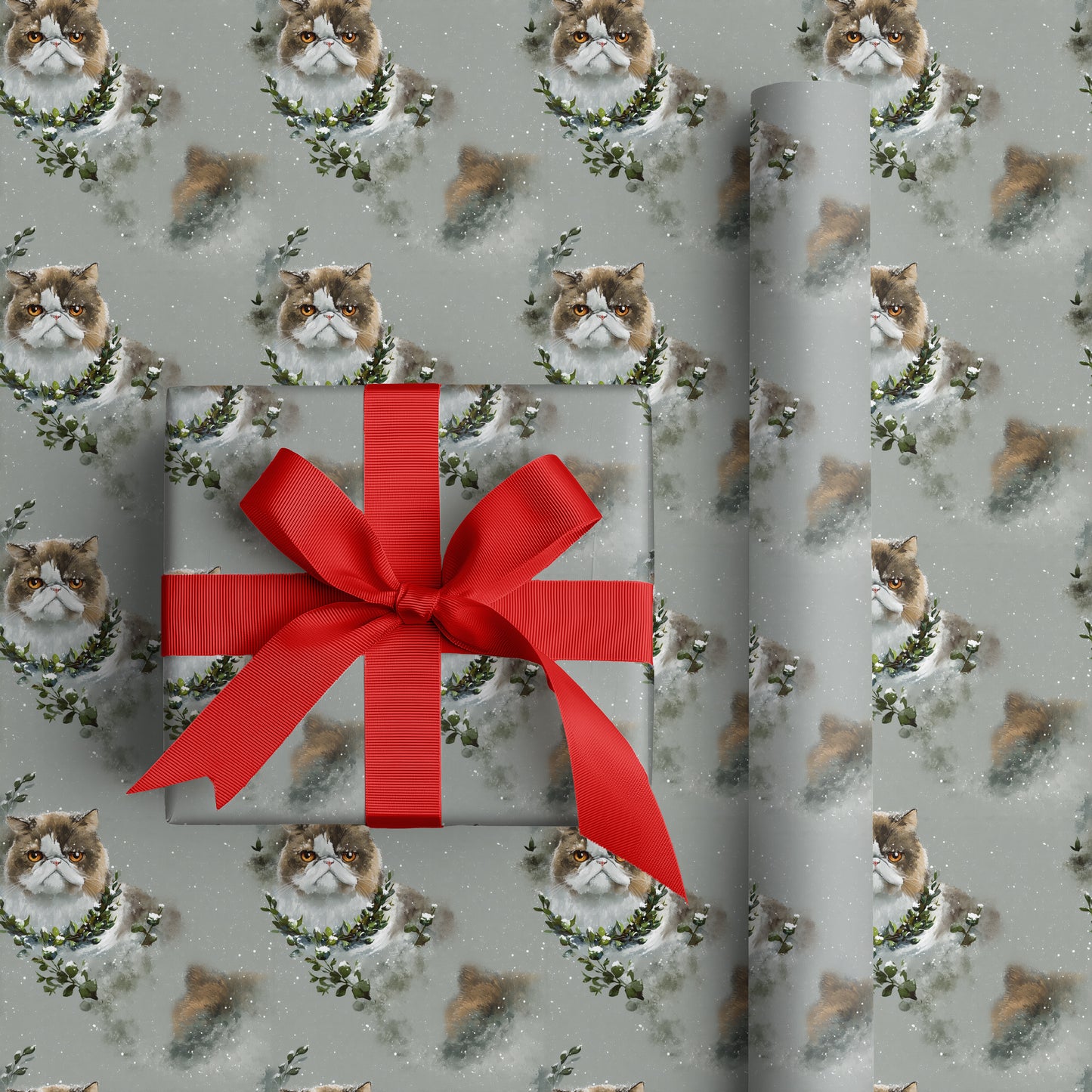 Grumpy Cats Dancing Through Snowfall