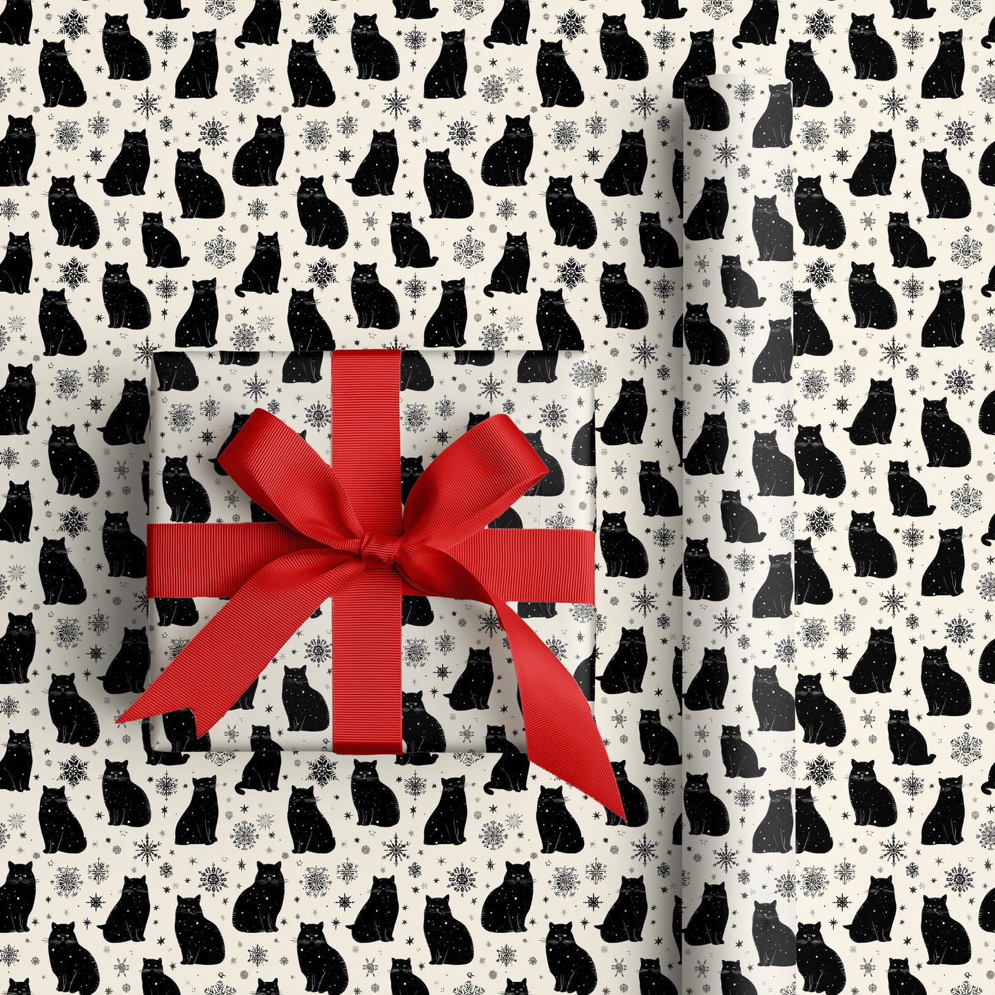 Black Cats Dancing Through Starlight