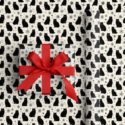 Black Cats Dancing Through Starlight